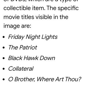 Collection of Movie DVDs
